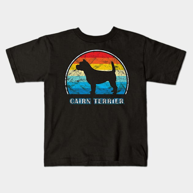 Cairn Terrier Vintage Design Dog Kids T-Shirt by millersye